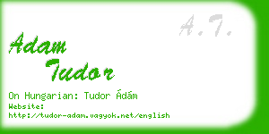 adam tudor business card
